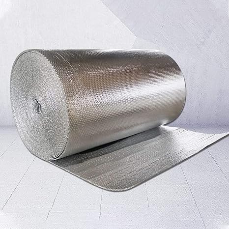 Amazon 屋根 遮熱シート 遮熱材裏面 テープ アルミ保温シート 高遮熱材 アルミシート 屋根材 外壁 住宅 対策 業務用 カーペットの下に アルミホットシート ガレージの断熱 壁断熱とかにも に防暑対 Size 1 25m ラグ カーペット マット オンライン通販