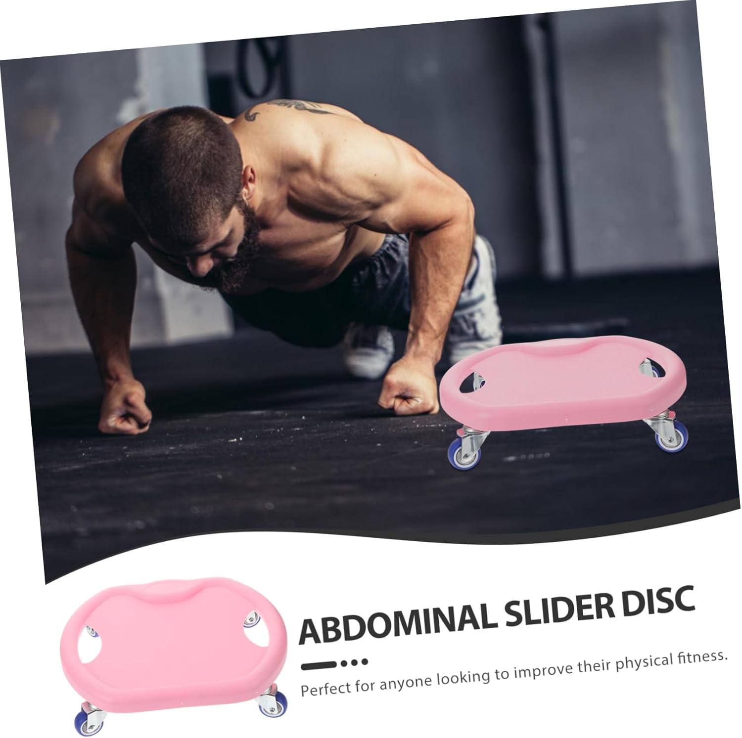 1set Sliding Discs for Abdominal Training Portable Fitness Equipment Knee Pad Non- Workout Sliders for Fitness Levels for Home Gym and Go Exercise