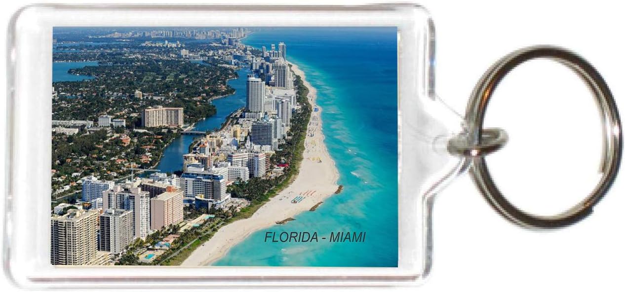 Florida USA United States Acrylic Keychains KeyRings Holders - 4