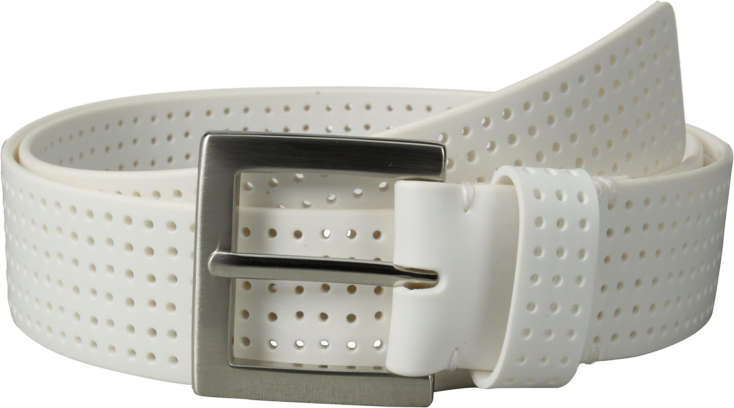 PGA TOUR Men's Perforated Fashion Color Silicone Belt