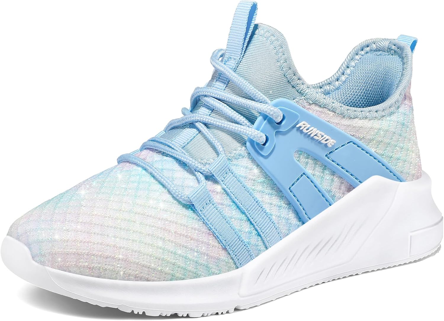 RUNSIDE Girls Tennis Shoes Lightweight Sports Kids Sneakers Lace-up for Running/Walking, Toddler/Little Kid/Big Kid