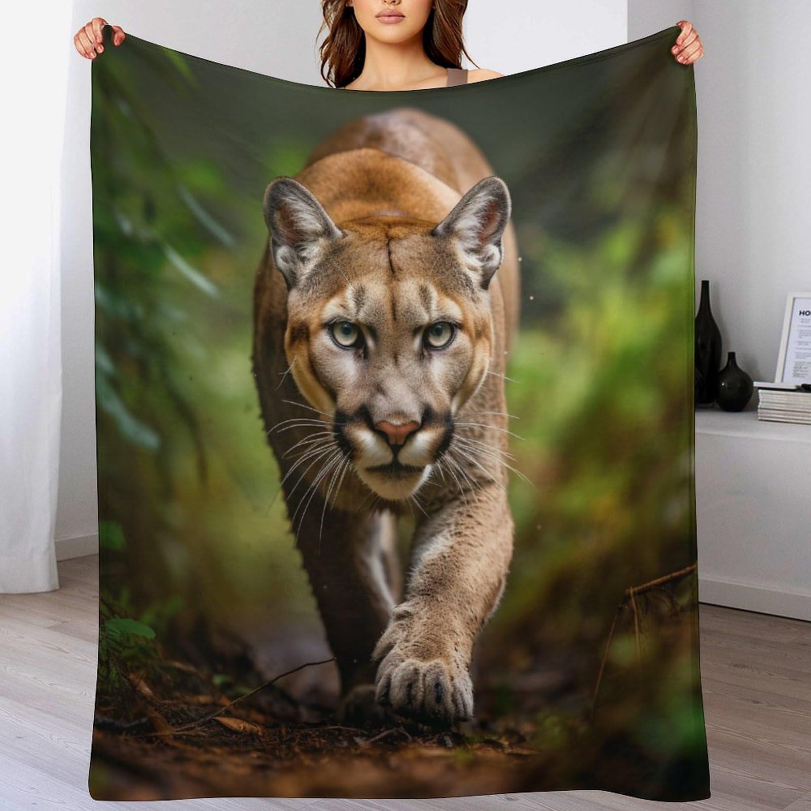 Manta gruesa de alta retención térmica suave y acogedora de 100 x 130 cm