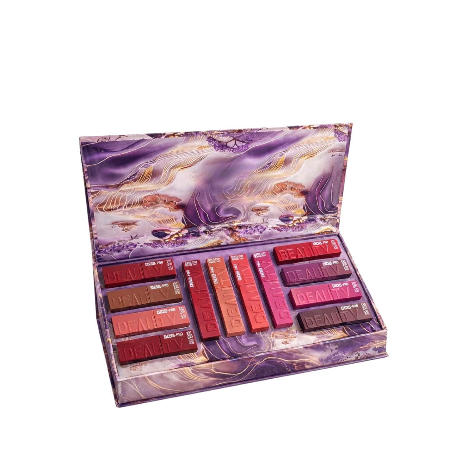 Matte Liquid Lipstick Set, 12 Pieces Long Lasting Waterproof Highly Pigmented Lip Color Collection for Women, Full Coverage Makeup Kit-image-44