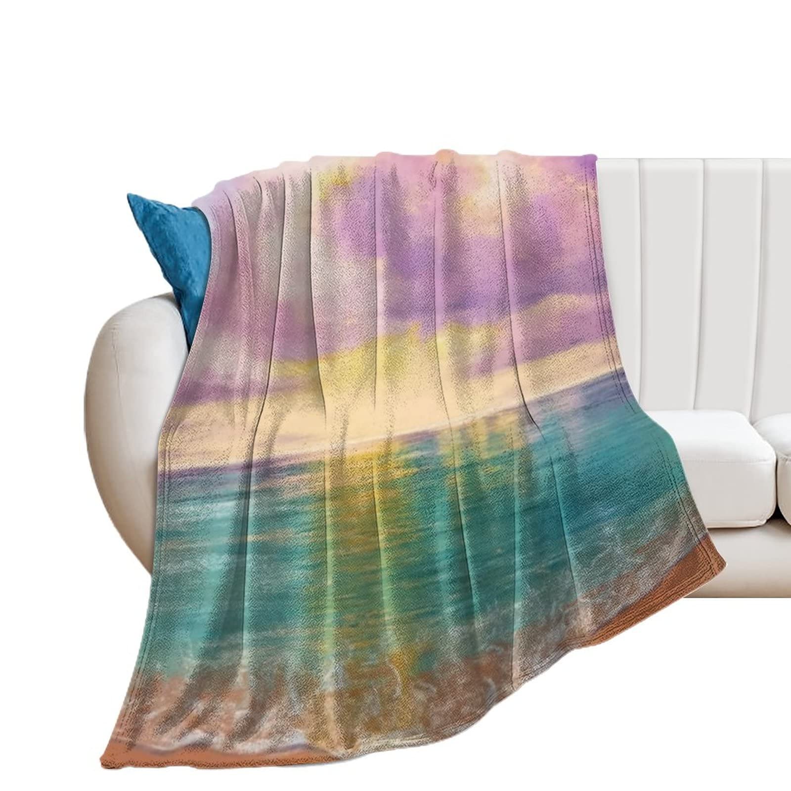 Couverture flanelle anti-froid légère pour lit et canapé climatisé