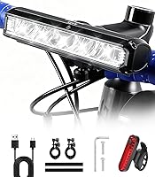 Vista 1 de Bike Light 1800 Lumen Super Bright, USB-C Rechargeable Bicycle Headlight, IPX5 Waterproof Front Light for Night Riding, MTB, Road Cycling & Commuting