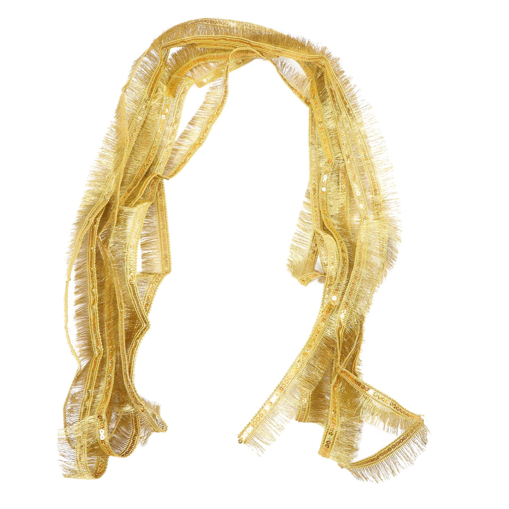 SHINEOFI 3 Pezzi Pizzo Nappa Costumi Tessuto Decorato Gonna Di Paillettes Verde Arredamento Vestire Gonne Sala Da Ballo Abbigliamento Golden Paillettes Per Animali Domestici