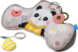 Taf Toys Tummy Time Toys Ergonomic Cushion & Teether for Infant Newborn Supportive Baby & Neck Strengthening Develops Muscles for Crawling Montessori Sensory Toy Tummy Time Toys 0-6 Months
