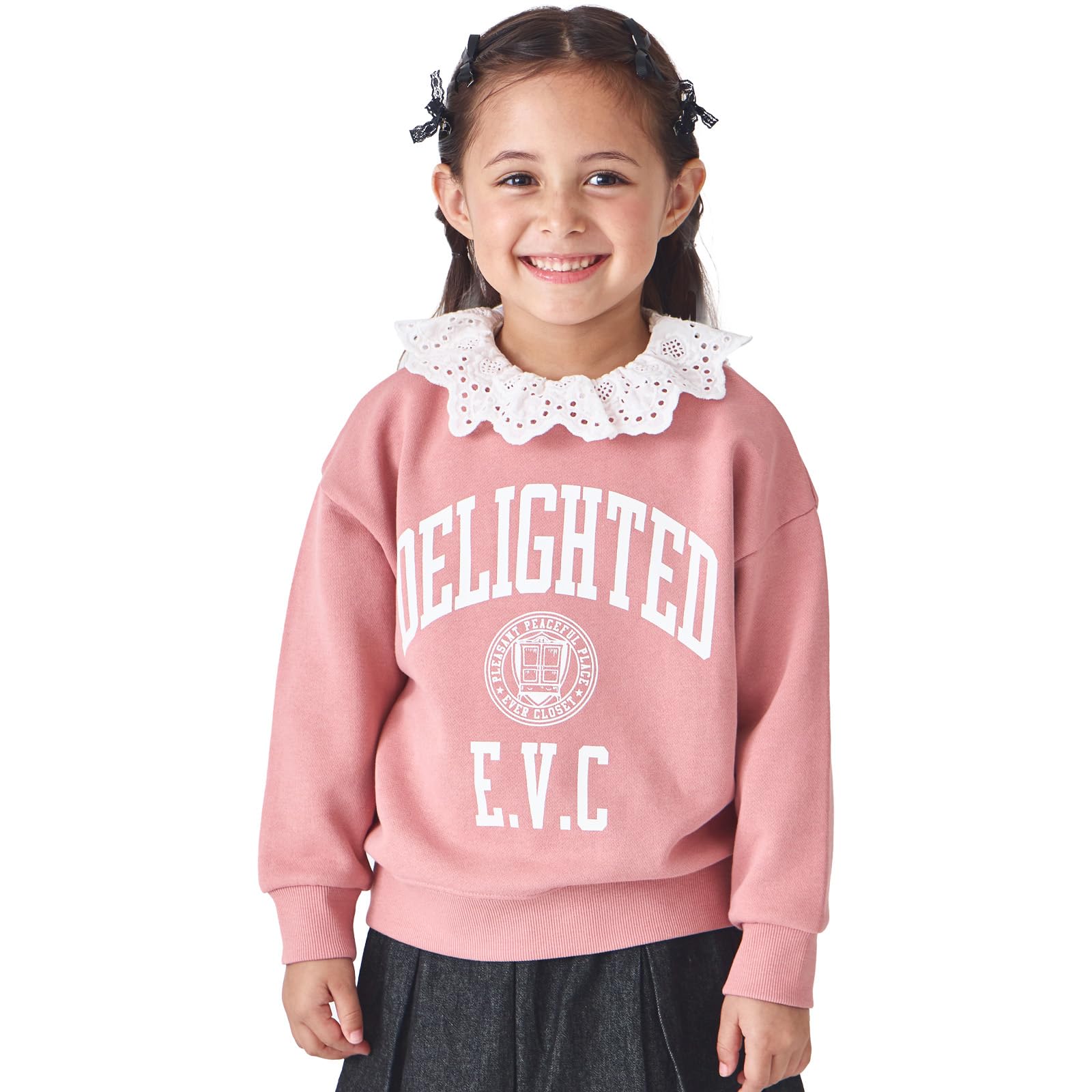Amazon.co.jp: [ever closet] トレーナー キッズ 子供 女の子 男の子