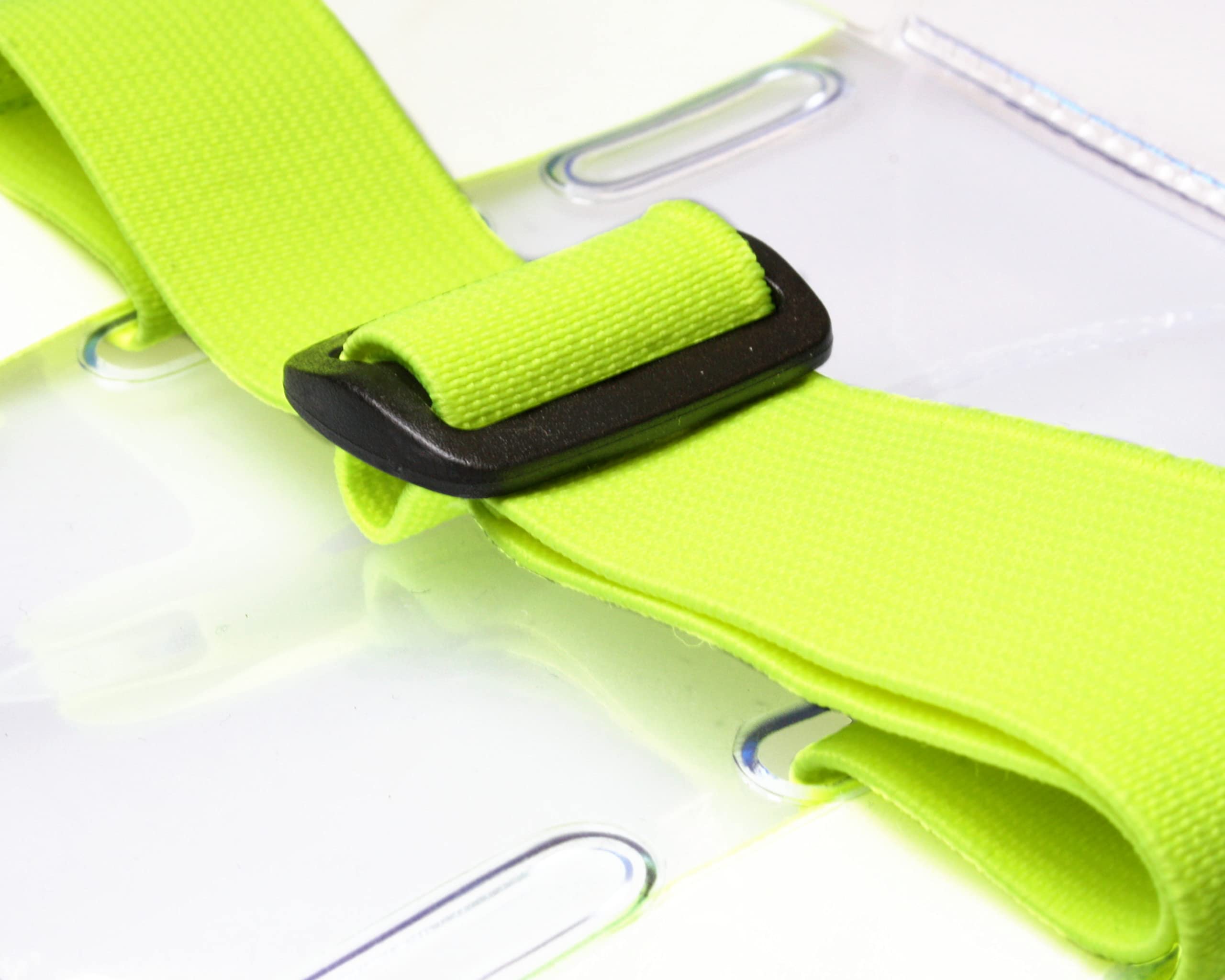 Customcard ltd Security Armband Reflective Yellow ID Card Holder Adjustable Strap (Pack of 25) - Image 3