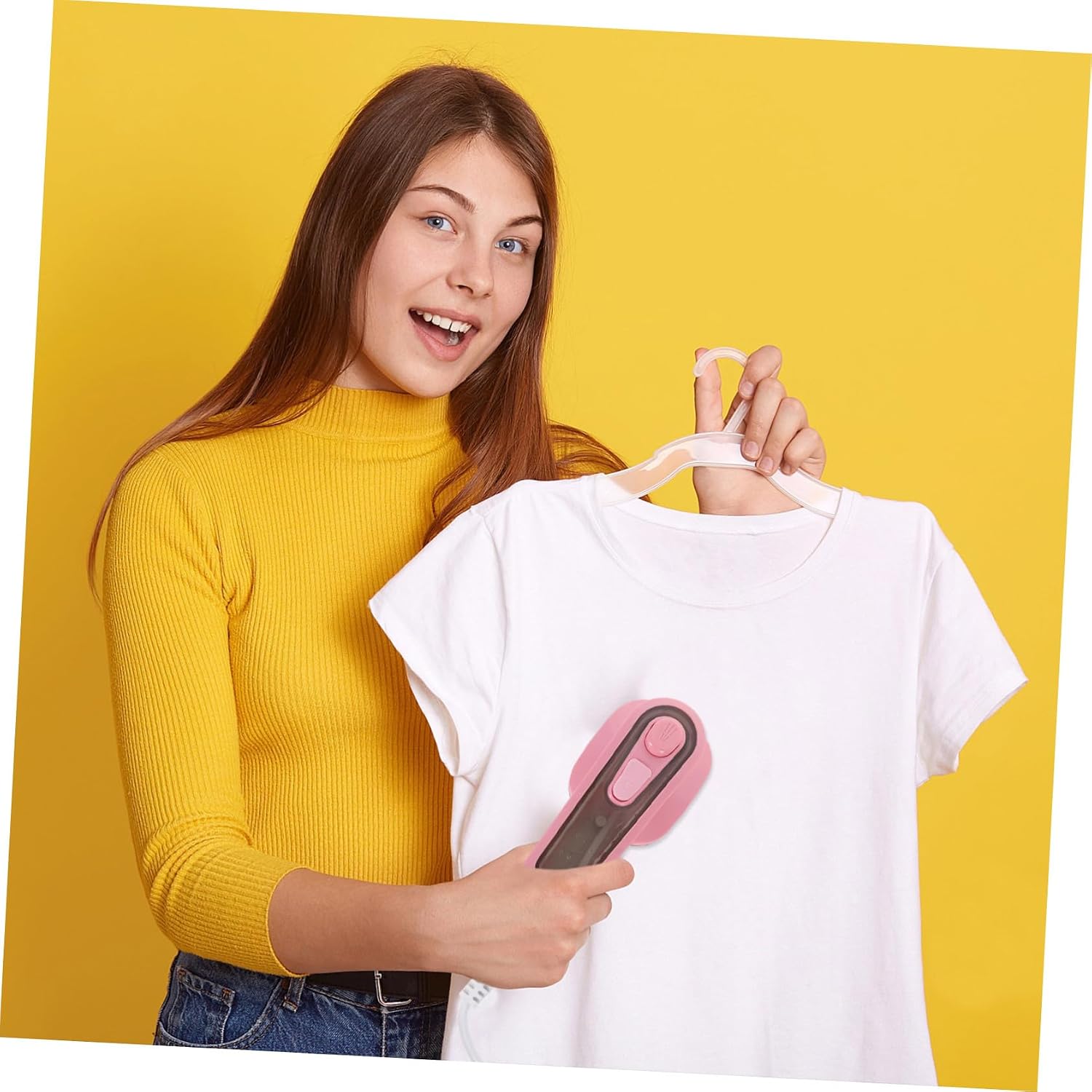 110v Mini Steam Iron Portable Steamer Wrinkle Remover Electric Garment Steamer for Travel and Home