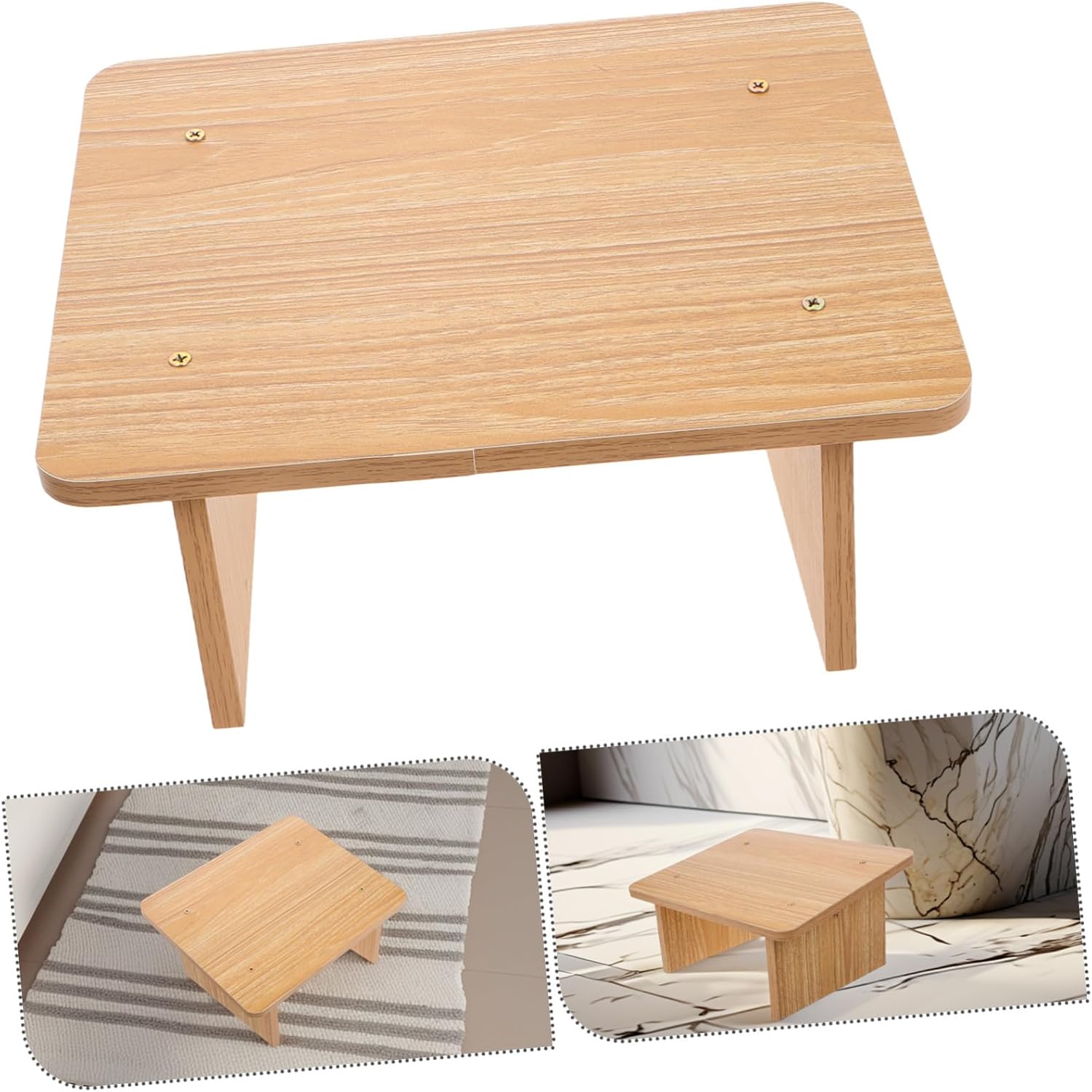 Step Stool for Adults Stylish Slip Design Durable Footrest for Office Kitchen Bathroom Garden Modern Footstool for Enhanced Comfort and Stability