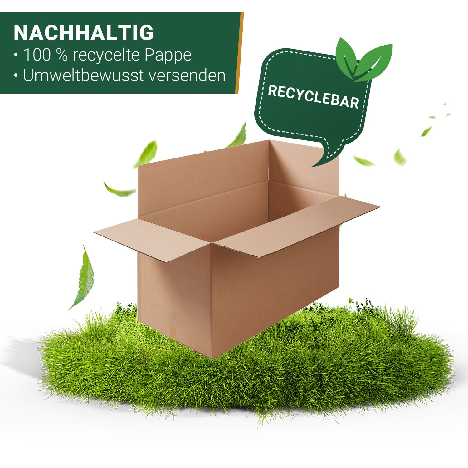 BB-Verpackungen 5x Faltkartons 1200x600x600mm 2-wellig braun (5 Stück)| Großer Versandkarton, ideal als Warensendung, DHL Paket, GLS/DPD XL-Paket