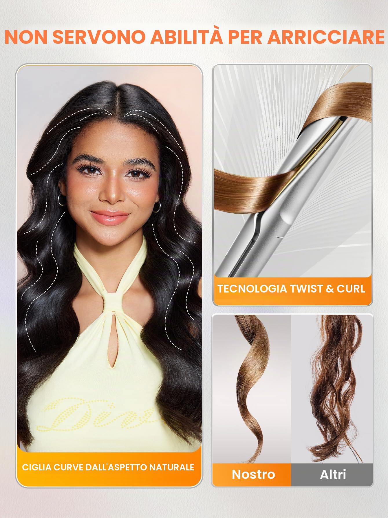 SHEGLAM Sleek Chic Twist Kiss - Piastra lisciante 2 in 1 (lisciatura e ricci), 1 pollice, 60 secondi, riscaldamento rapido, 20 milioni di ioni negativi, 5 livelli di temperatura, facile da viaggiare