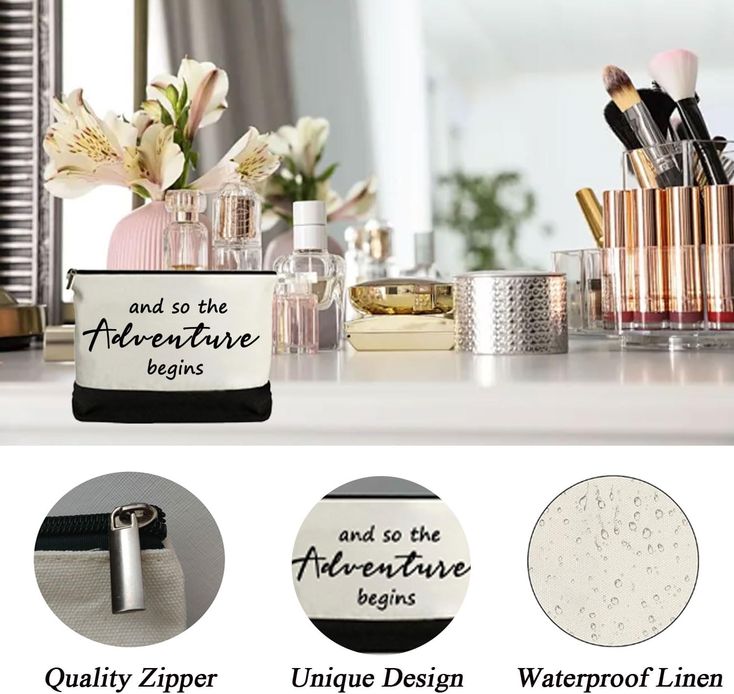 Adventure Canvas Tote Bag, Bridal Shower Gifts for Bride,Wedding Gift Bag, Engagement Gifts, Bride to be Gift, Bachelorette Party Bride Present - Image 7