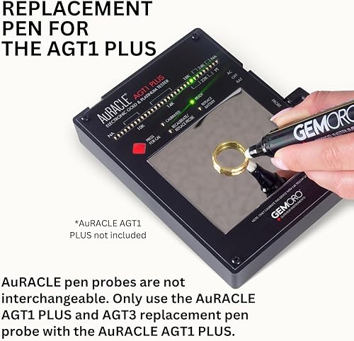 Miniatura 6 de GemOro Auracle Pen Probe  Reemplazo universal Plug & Play para probadores digitales AGT1 AGT3 de oro y platino  Herramienta de precisión con lectura