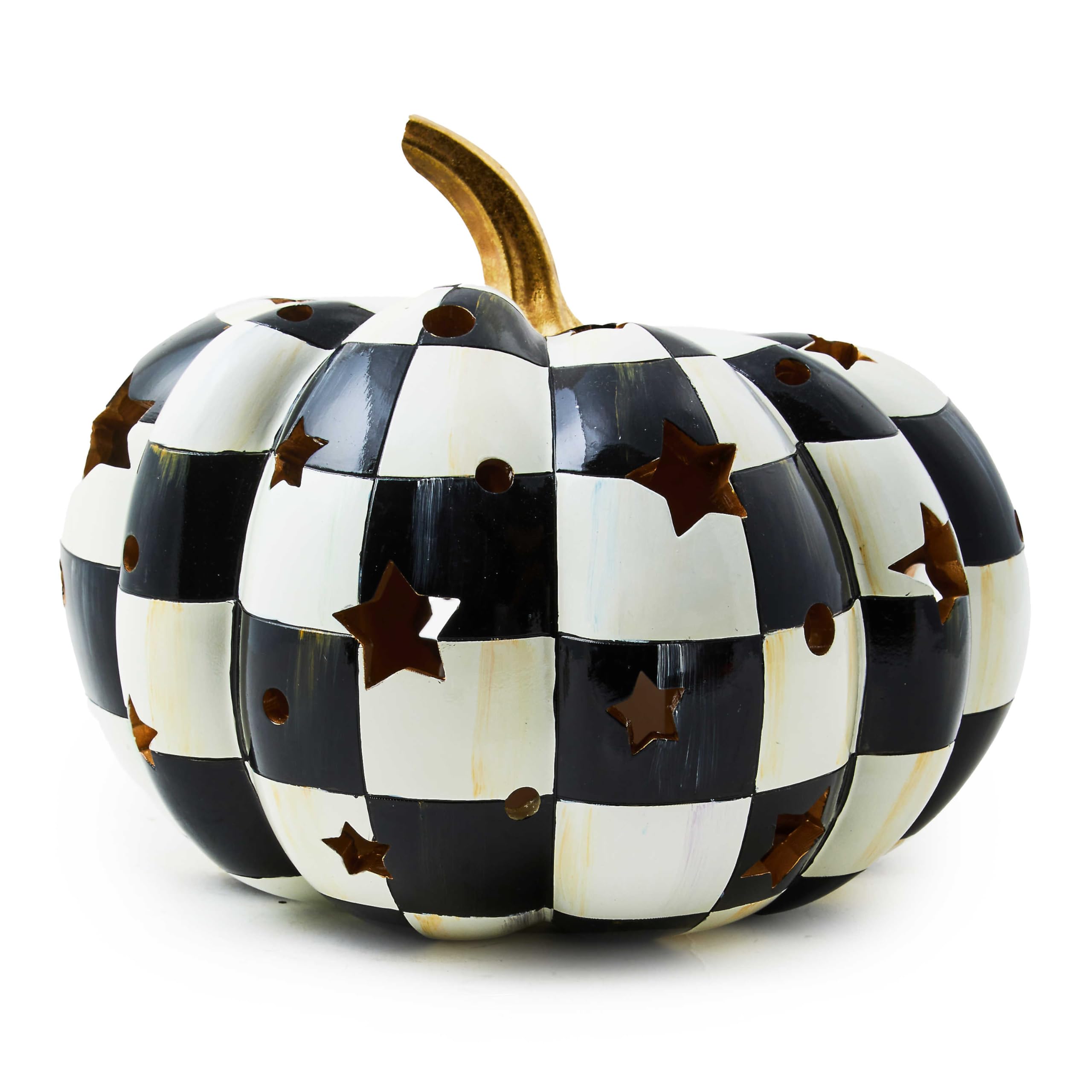 マッケンジーチャイルズ　ハロウィン　パンプキン Amazon.com: MACKENZIE-CHILDS “Beware” Resin Pumpkin Decor