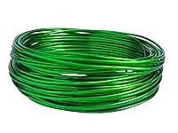 Vista 8 de Alambre de aluminio anodizado calibre 15 de 49 pies para hacer joyas y manualidades (0.059 in, negro, 41510)