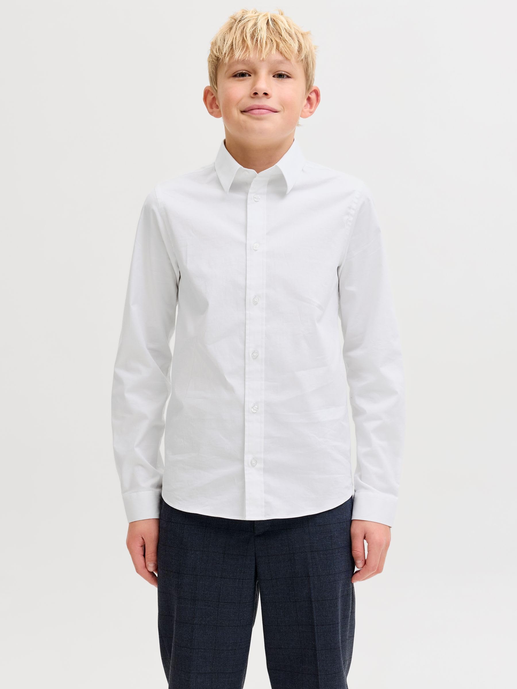 JACK & JONES Dziecięca koszula chłopięca, biały, 164