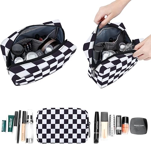 Miniatura 3 de E-Tree Bonita bolsa pequeña, bolsa de cosméticos de maquillaje, bolsa de maquillaje para bolso, bolsa de aseo con cremallera, organizador