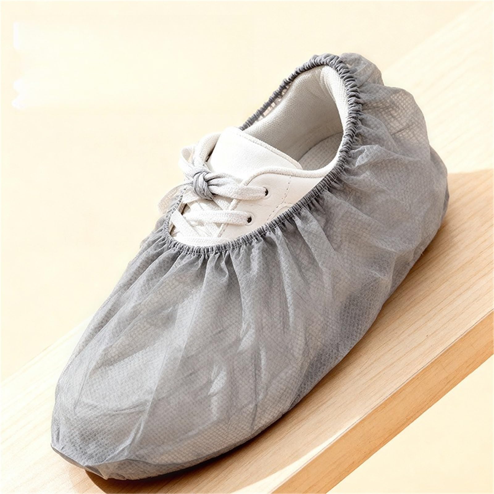 Copriscarpe Coprigambe in tessuto non ispessito, copriscarpe antiscivolo for interni e for la casa(200 Pcs)