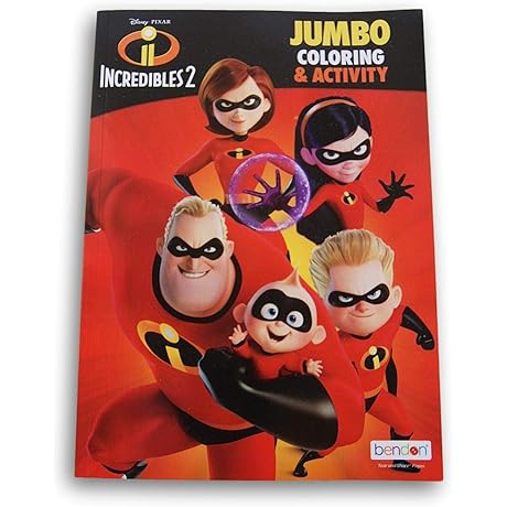 Unleash Imagination with the Incredibles 2 Coloring and Activity Book