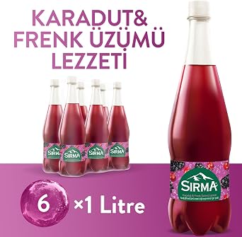 Sırma B Vitaminli Karadut & Frenk Üzümü Aromalı Doğal Maden Suyu 6x1 L