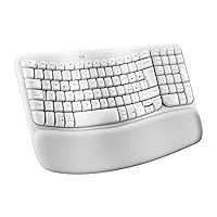 Logitech Wave Keys tastiera wireless ergonomica con supporto per i polsi imbottito