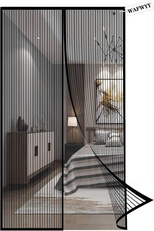 Mosquito Net Protection for Mosquito Net, Installation of Magnetic Curtain Adhesive without Drilling, Magnetic Closure for Mosquito Nets, Complete Frame,