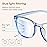 Gaoye Stylish Blue Light Glasses for Woman - Computer Glasses for Blue Light Blocking - Lightweight Frames - 3 pack