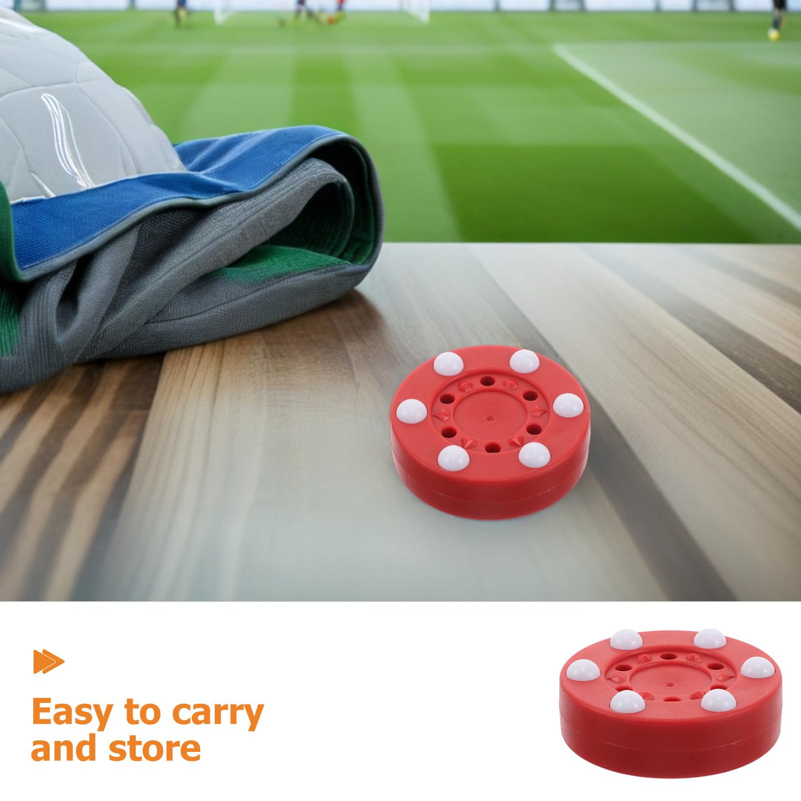 STOBAZA 2 Stück Hockey Übungspucks aus Pp für Straßenhockey und Einfahrtstraining Weiche Bodenhockey Pucks mit Langlebiger Qualität für Schule und Rollhockeypraxis