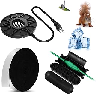 3 Pcs Bird Bath Heater for Outdoor in Winter Submergible De icer and Pipe Insulation Tape Outdoor Extension Cord Cover for Chicken Bird Poultry Tank Drinking(70w,Normal)