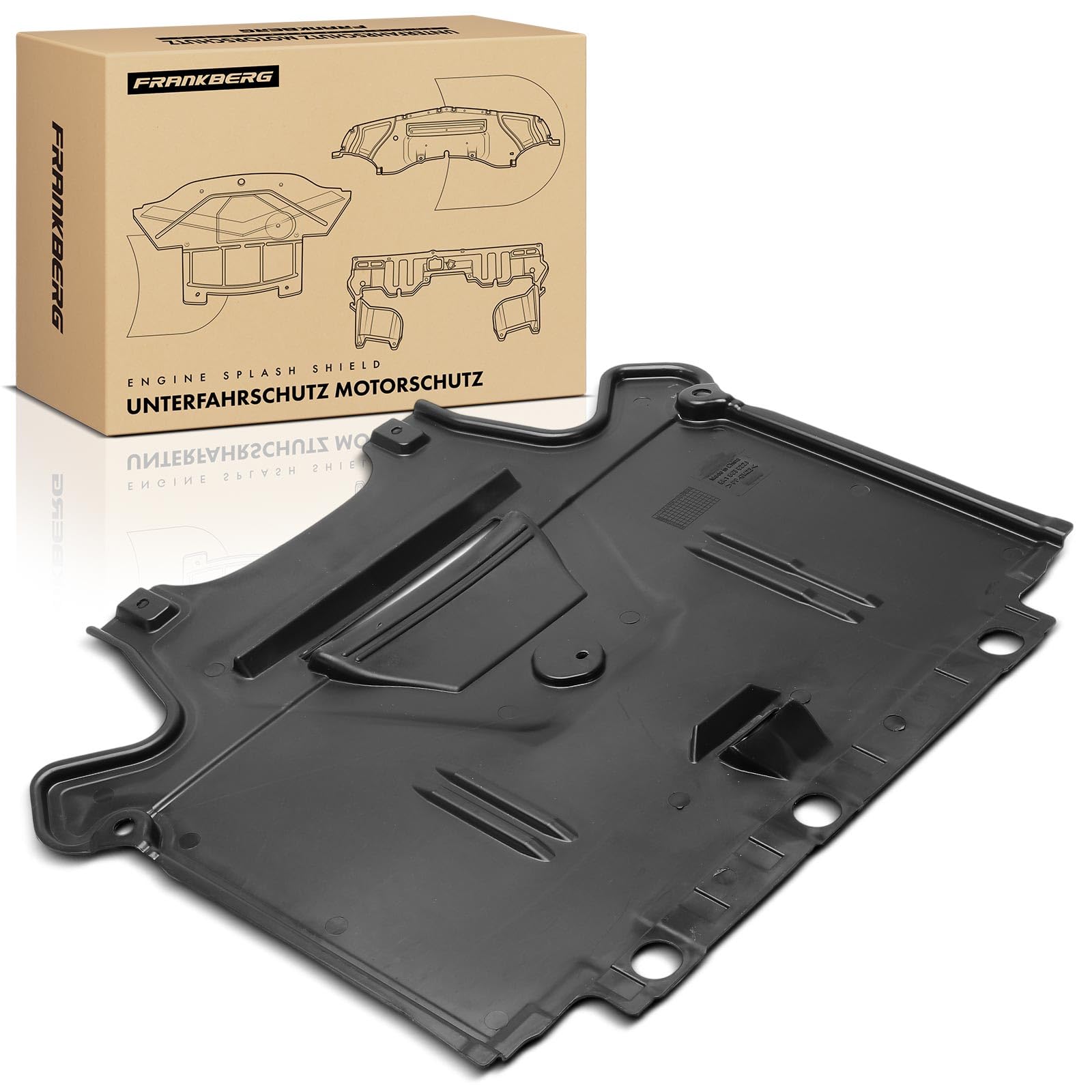 Frankberg Protezione sottoscocca protezione motore parte inferiore | 8K1863822J; Compatibile con: A4 Avant 8K5, A5 Sportback 8TA, A5 8T3, Q5 8RB, A4 8K2, A5 Cabriolet 8F7