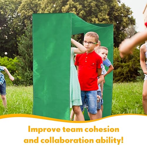 Miniatura 9 de Tapete de juego de 4 piezas de 20 pies, tapete de día de campo, divertido trabajo en equipo, construcción, correr, tapete de tela Oxford, tapete