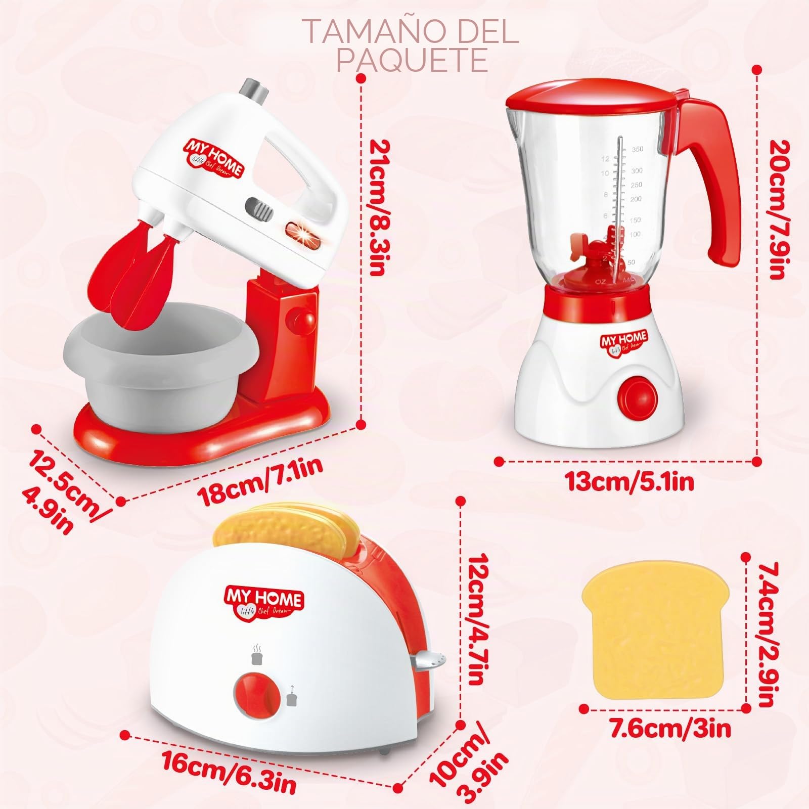 deAO - Kit de Cocina con Mezclador, licuadora, tostadora y Otros Accesorios de Cocina.