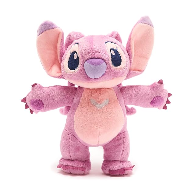 Disney Store Peluche de Ángel Que se Mantiene de pie, Lilo y Stitch, Altura: 28 cm, Peluche de la tierna Extraterrestre cósmica con Detalles Bordados, de Tejido Muy Suave, para Todas Las Edades