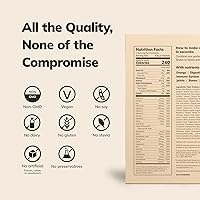 Vista 2 de Ka’Chava Polvo de Proteína Vegana con Sabor a Chocolate – Batido de Reemplazo de Comida Completa a Base de Plantas con Más de 85 Superalimentos e