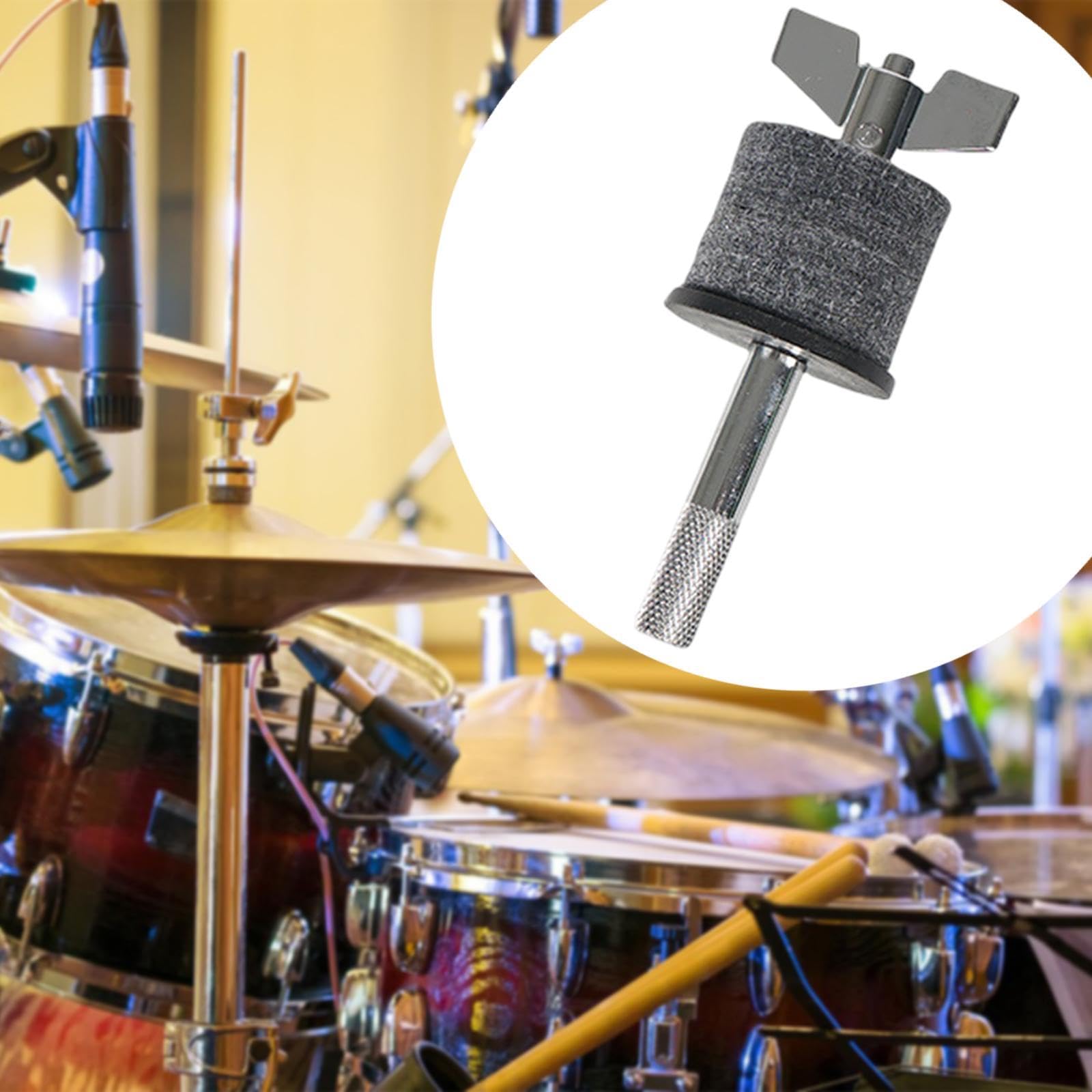 Menolana Cymbal Stacker Cymbal Stand Mounting Tool Thick Felt Cushion Adjustable Clamp Quick Release Percussion Parts Drum Accessory Brace, 10x3.8cm