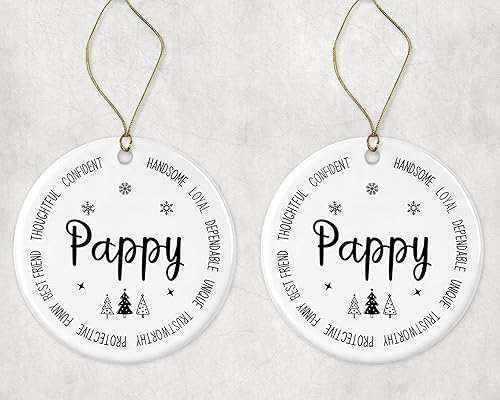 Miniatura 3 de Adorno descriptivo para pañales, el mejor adorno de Navidad de Pappy Ever, regalo de recuerdo de Navidad de hija o hijo, nuevo regalo de adorno de