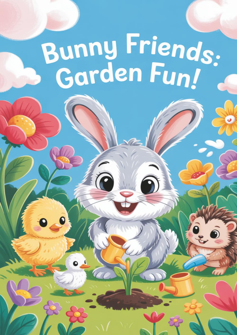 Bunny Friends: Garden Fun: Coloring Book (Bunny Friends Coloring Book Series)