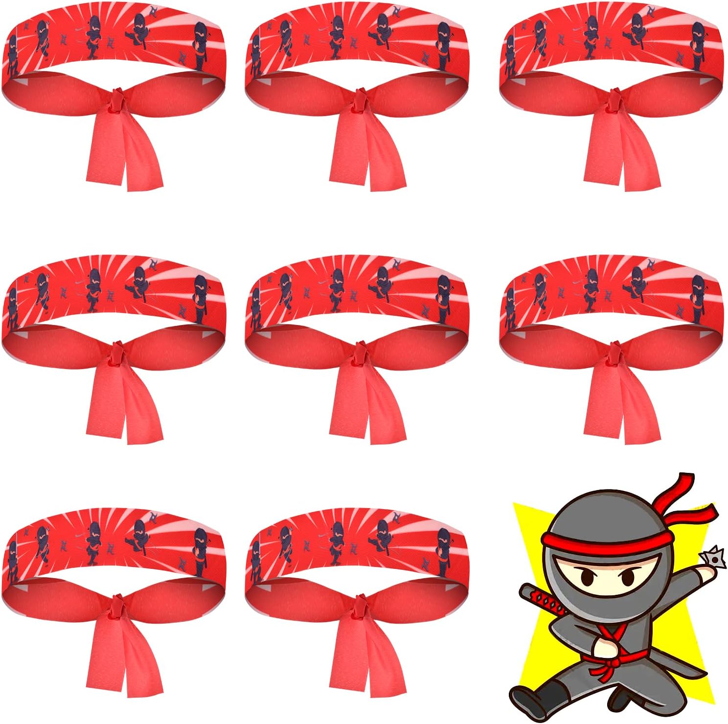 Ninjas Party Favors Ninjas headband Ninjas Party headband for Karate Halloween Birthday Parties