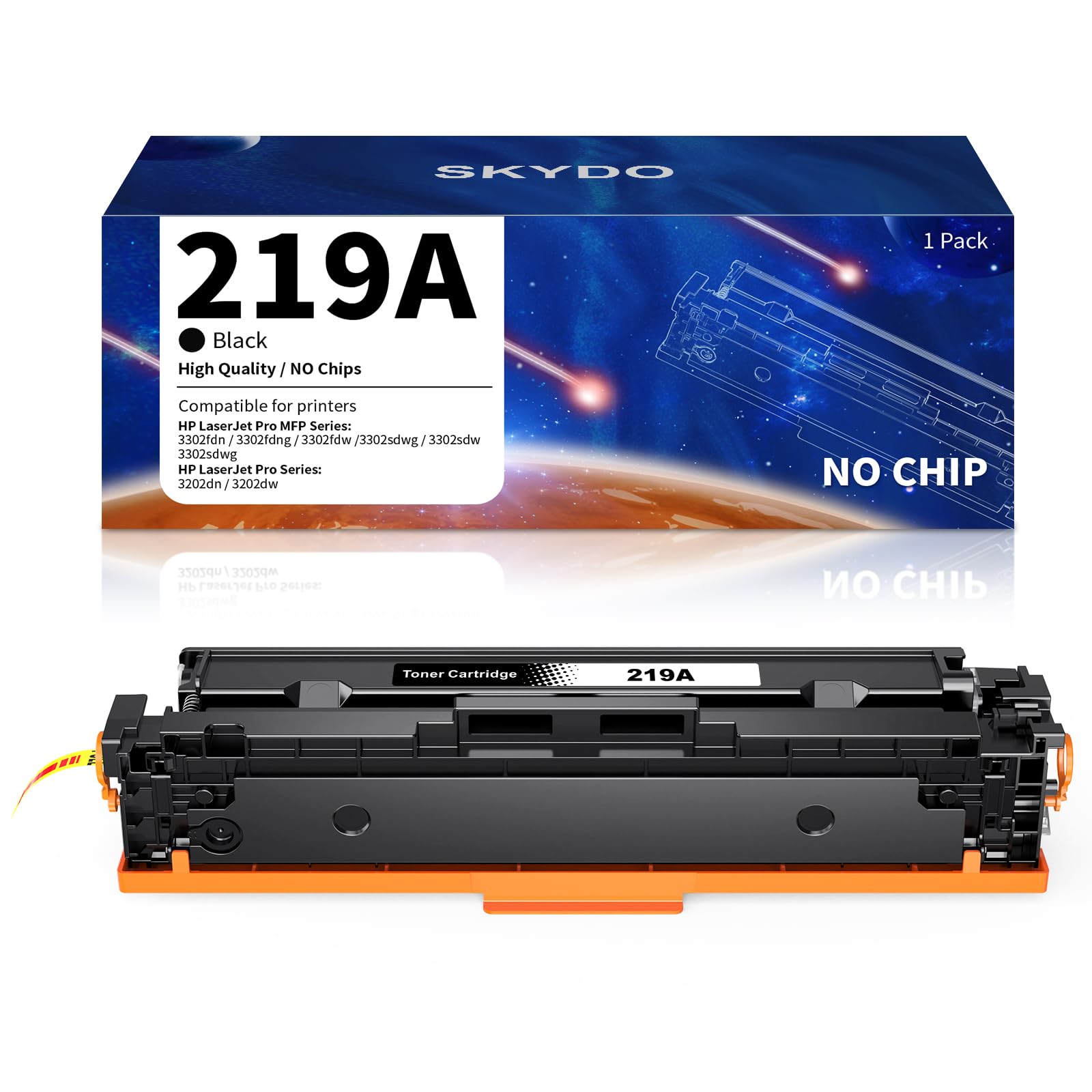 Skydo 219A Nero Toner Compatibile con HP 219A 219X Toner Compatibile con HP LaserJet Pro 3202dn, 3202dw, HP Color LaserJet Pro MFP 3302fdn 3302fdng 3302fdw 3302fdwg 3302sdw 3302sdwg Stampanti