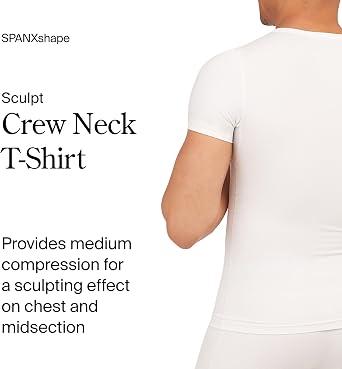 SPANX Men's Sculpt Cotton Spandex Crewneck
