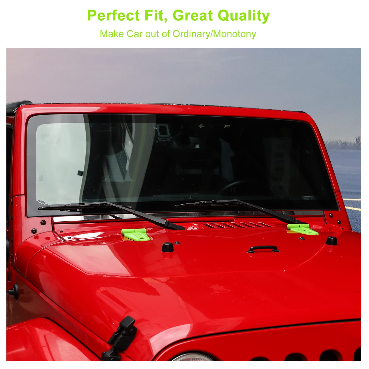 Jeep Wrangler JK Hood Hinge Covers