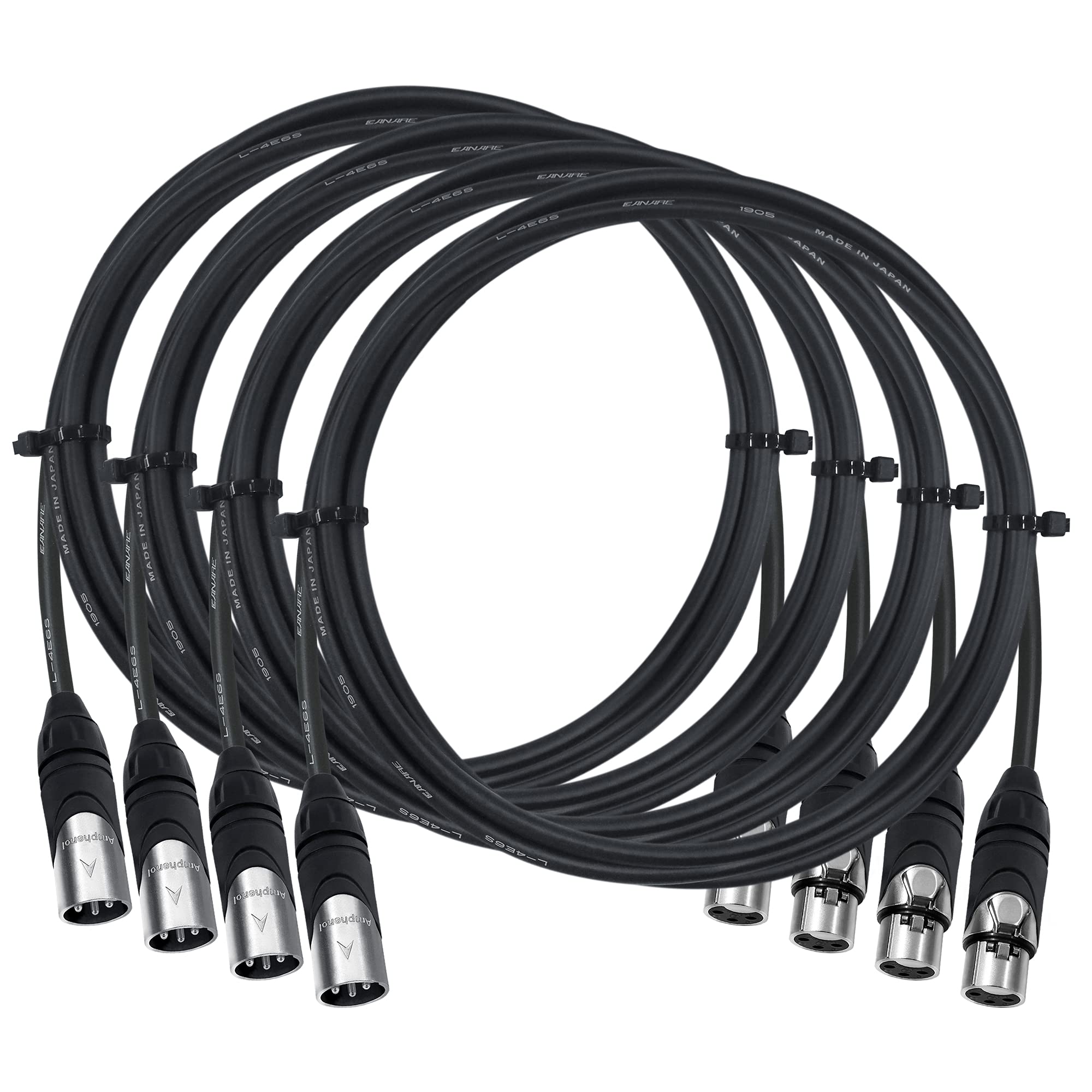 HD800 Cascade MOGAMI 2534 200cm XLR4ピン MOGAMI モガミ 2534 マイクケーブル