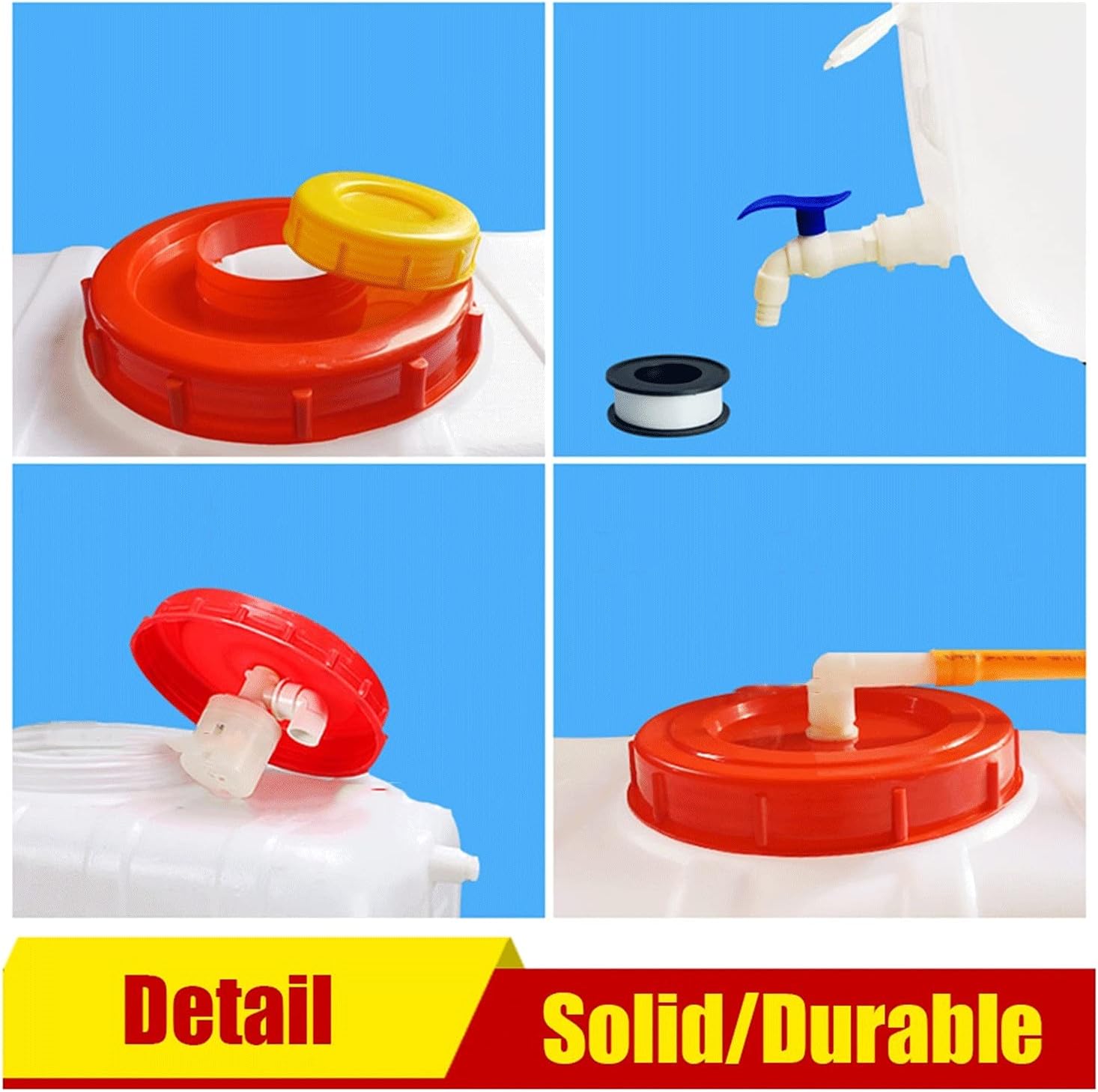 Water Tank 80L Square Bucket Water Carrier With Faucet Water Container Camping Car Water Tank Water Bucket For Household Water Hiking Hunting Outdoor Self-driving Tour Plastic Water Containe(Size:80L)