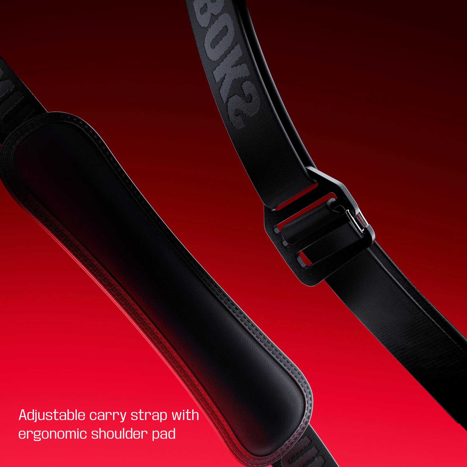 SOUNDBOKS Strap 2.0 - Verstellbarer Tragegurt - Ergonomisches Schulterpolster - Kompatibel mit Soundboks Mix - (Schwarz)