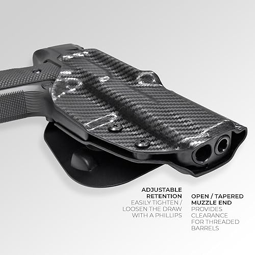 Miniatura 7 de Black Scorpion Gear OWB Kydex Paddle Holster se adapta a Beretta 92X Performance
