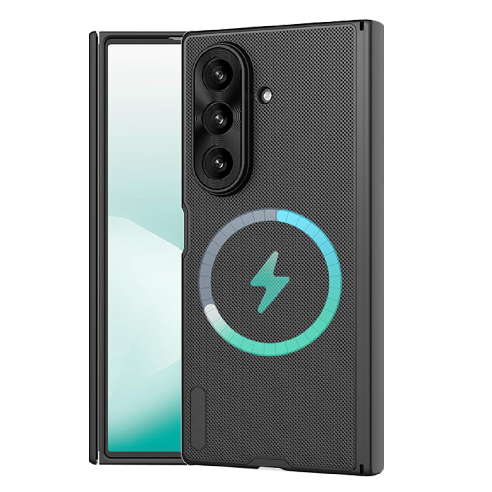 Funda Ultra Delgada For Samsung Galaxy Z Fold 8 Ultra, Cubierta De Protección De Lente De Envoltura Completa con Succión Magnética, Inalámbrica, Carcasa De Bisagra Minimalista For Negocios