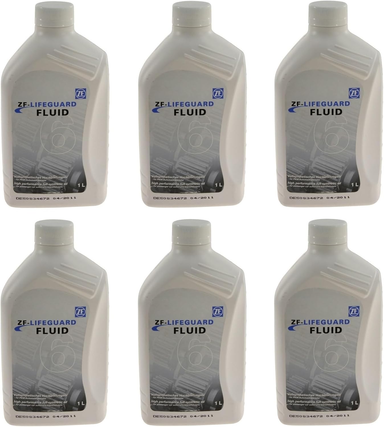 For Audi A8 Quattro S6 BMW E82 E88 Land Rover LR3 Set of 6 Auto Trans Fluids ZF