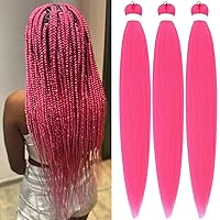 Vista 27 de Cabello trenzado para niños preestirado de 16 pulgadas, color negro, Yaki ez, trenzado para niños, trenzas sin nudos